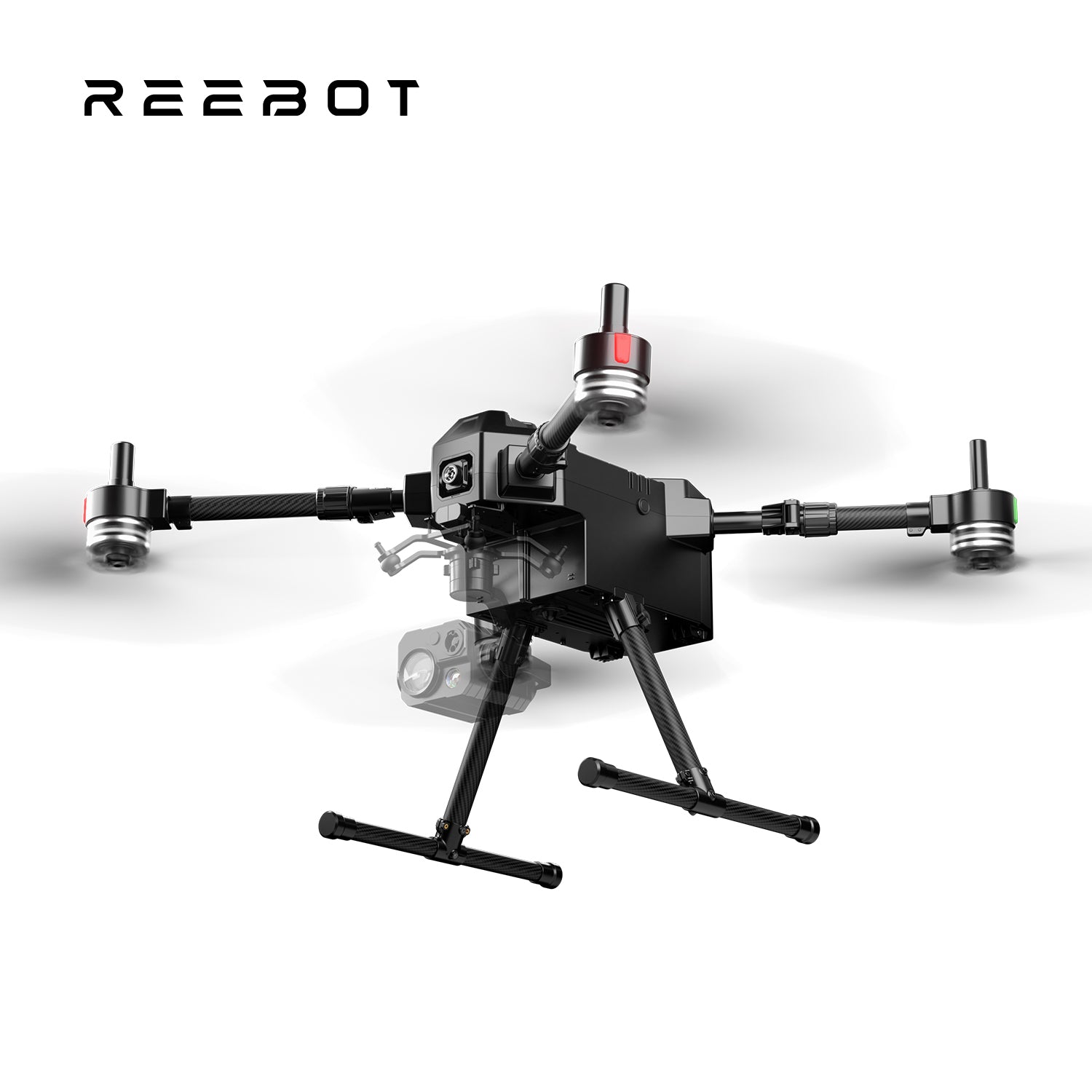 Reebot Robotics UniDrone E900 Enterprise Drone Platform 2.1kg Payload 55-min Flight Time 35KM Transmission Range AI Tracking 4K FPV Camera IPX4 Protection Foldable & Quick Release Ready to Fly Kit