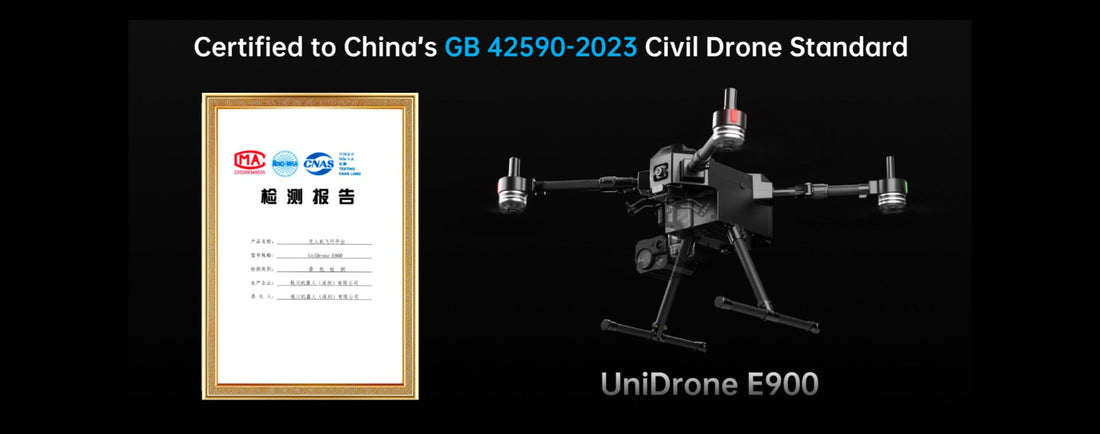 Reebot UniDrone E900 Receives China National GB 42590-2023 Certification for Civil UAS Safety