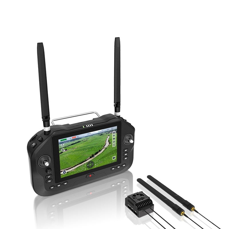 UniRC 7 / 7 Pro Dual-Band 2.4 & 5GHz Smart Controller 40KM Range 7'' 1080P High-Brightness Touchscreen 4K Digital Transmission Android 13 AES Encryption for UAV/UGV/USV & Robotics