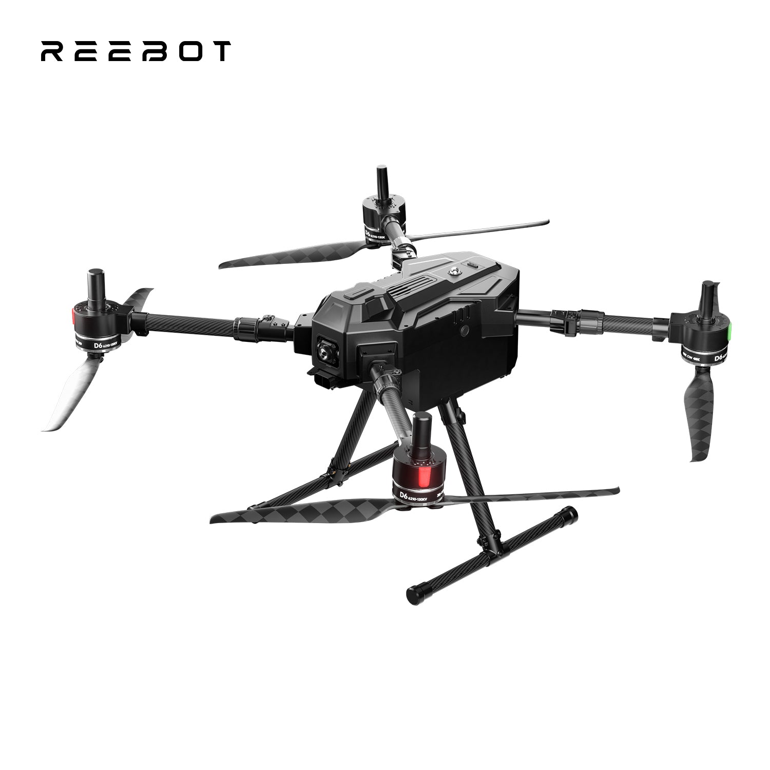 Reebot Robotics UniDrone E900 Enterprise Drone Platform 2.1kg Payload 55-min Flight Time 35KM Transmission Range AI Tracking 4K FPV Camera IPX4 Protection Foldable & Quick Release Ready to Fly Kit
