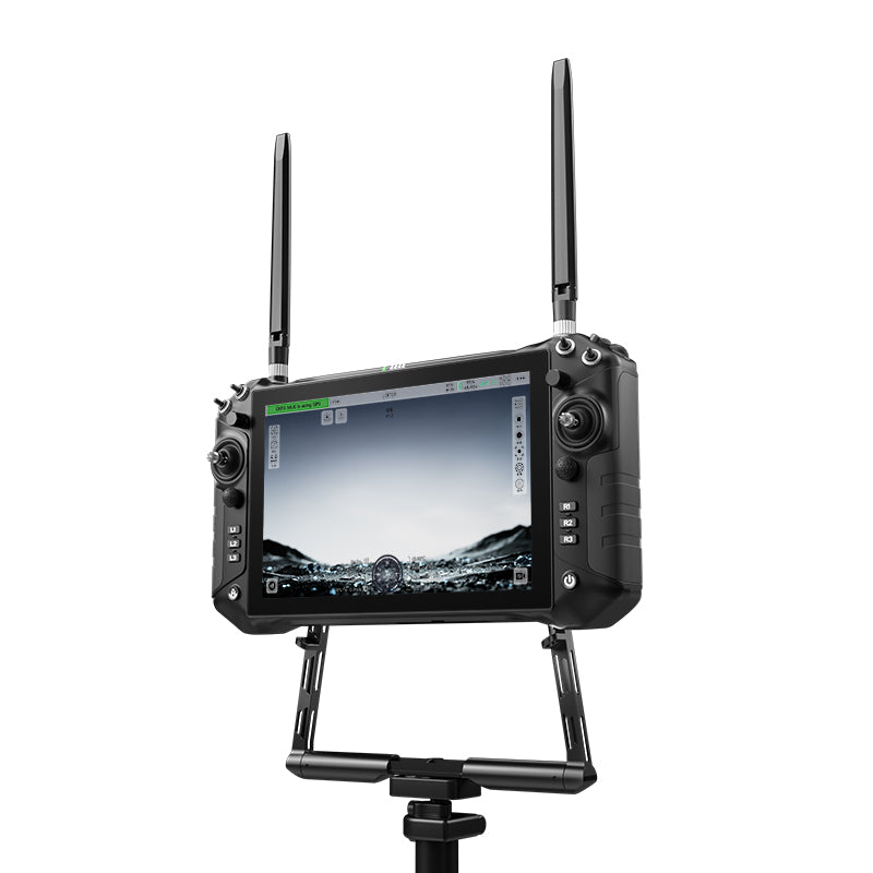 UniRC 10 Pro Triple Frequency Smart Controller – 2.4/5/X GHz, 45KM Range, 10'' 1080P High-Brightness Touchscreen, 4K Digital Transmission, Android 13, AES Encryption Handheld Ground Station for UAV/UGV/USV & Robotics