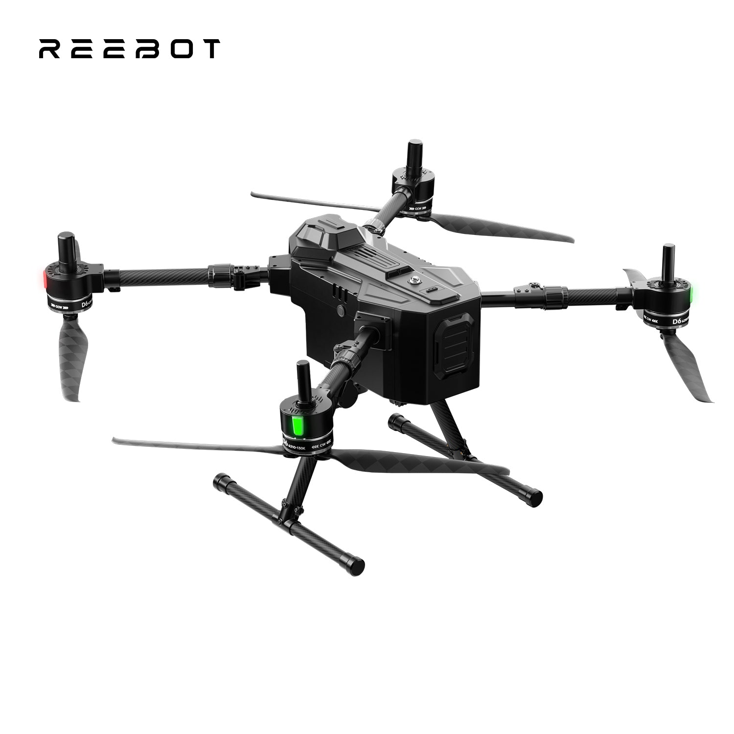 Reebot Robotics UniDrone E900 Enterprise Drone Platform 2.1kg Payload 55-min Flight Time 35KM Transmission Range AI Tracking 4K FPV Camera IPX4 Protection Foldable & Quick Release Ready to Fly Kit